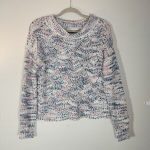 leela & lavender Multicolor Knit Pullover Sweater